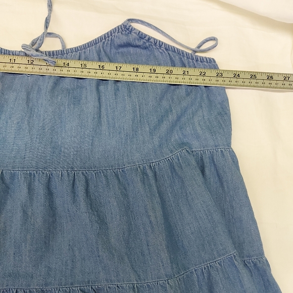 Old Navy Denim Blue Tank with Spaghetti Straps Plus Size - Picture 4 of 6